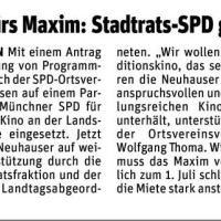 Auch in den lokalen Medien findet der Antrag Resonanz